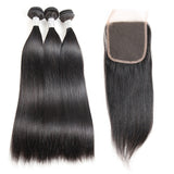 Free Closure Brazilian Straight Hair